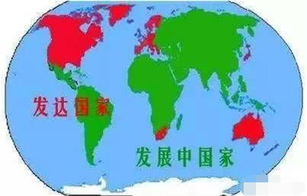 世界发达国家地图图片