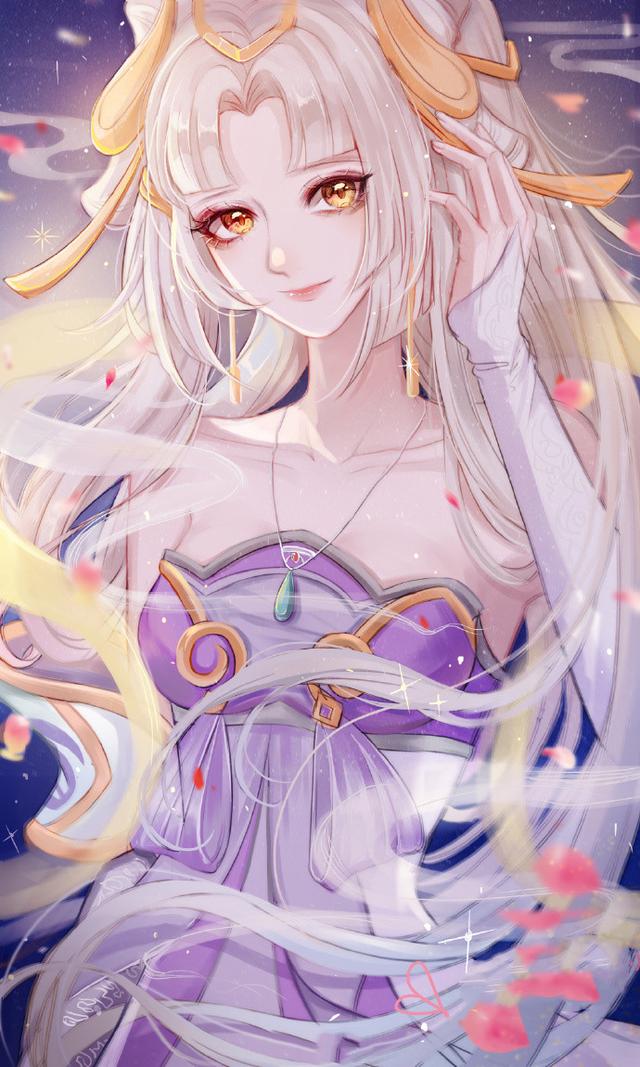 王者荣耀经典同人绘画,嫦娥好美!