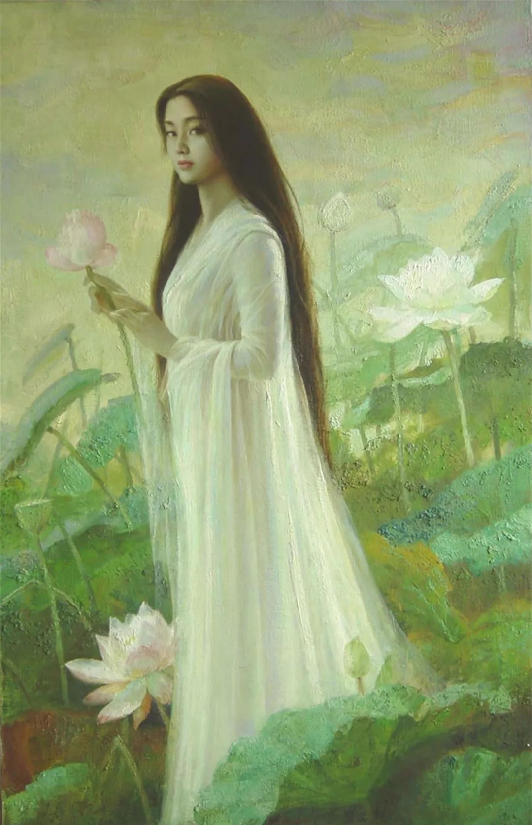 中国油画美人50幅真美