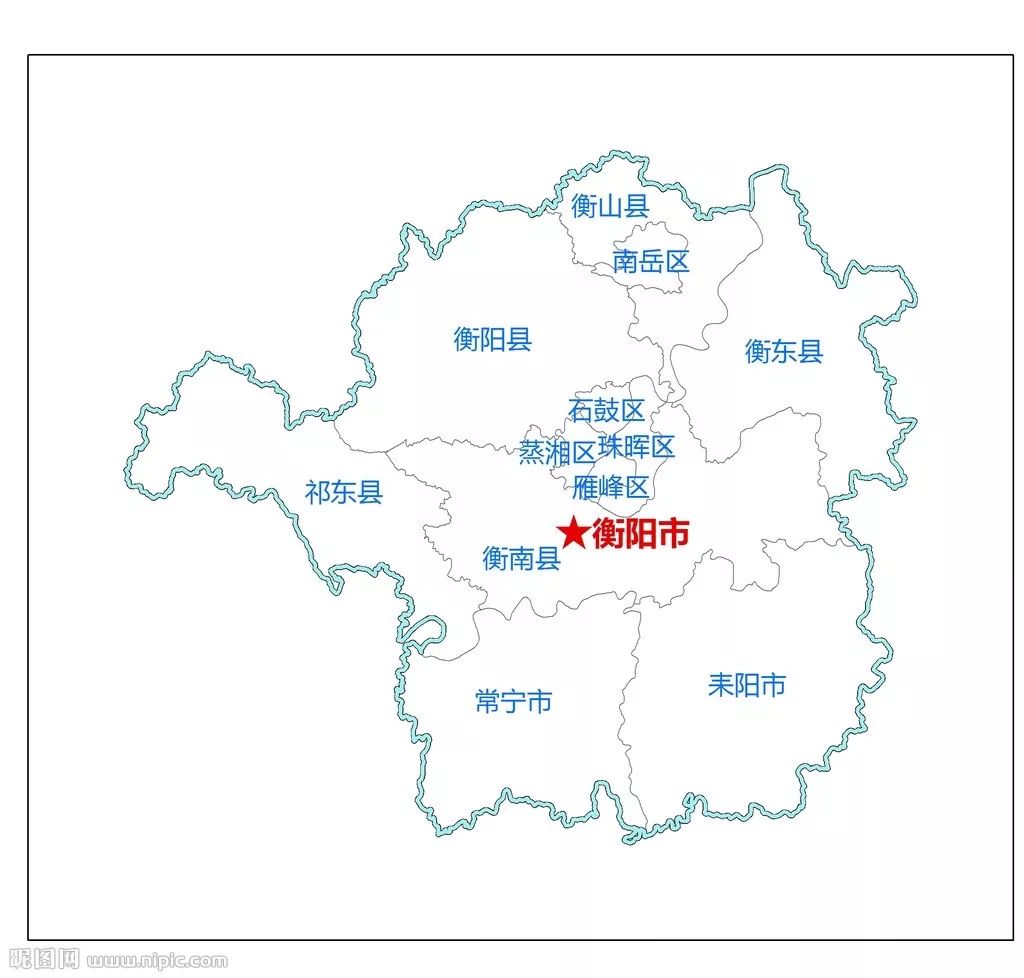 衡阳市政区图高清图片