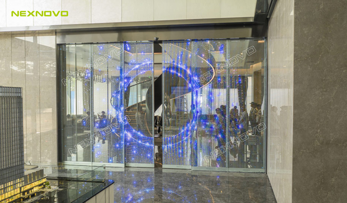 人们热捧的透明led移动门晋升流量商家首选